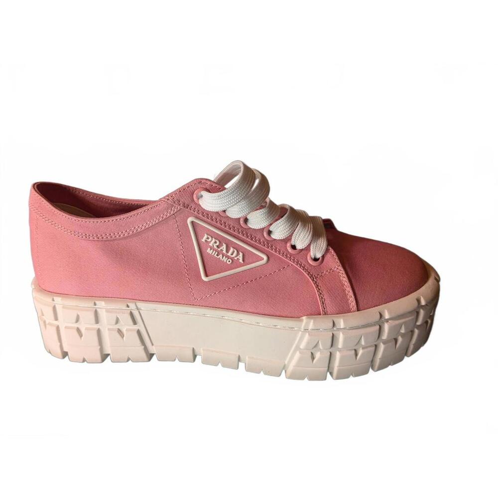 Prada Chunky Lace-Up Sneakers in Blush Pink - Picture 4 of 4